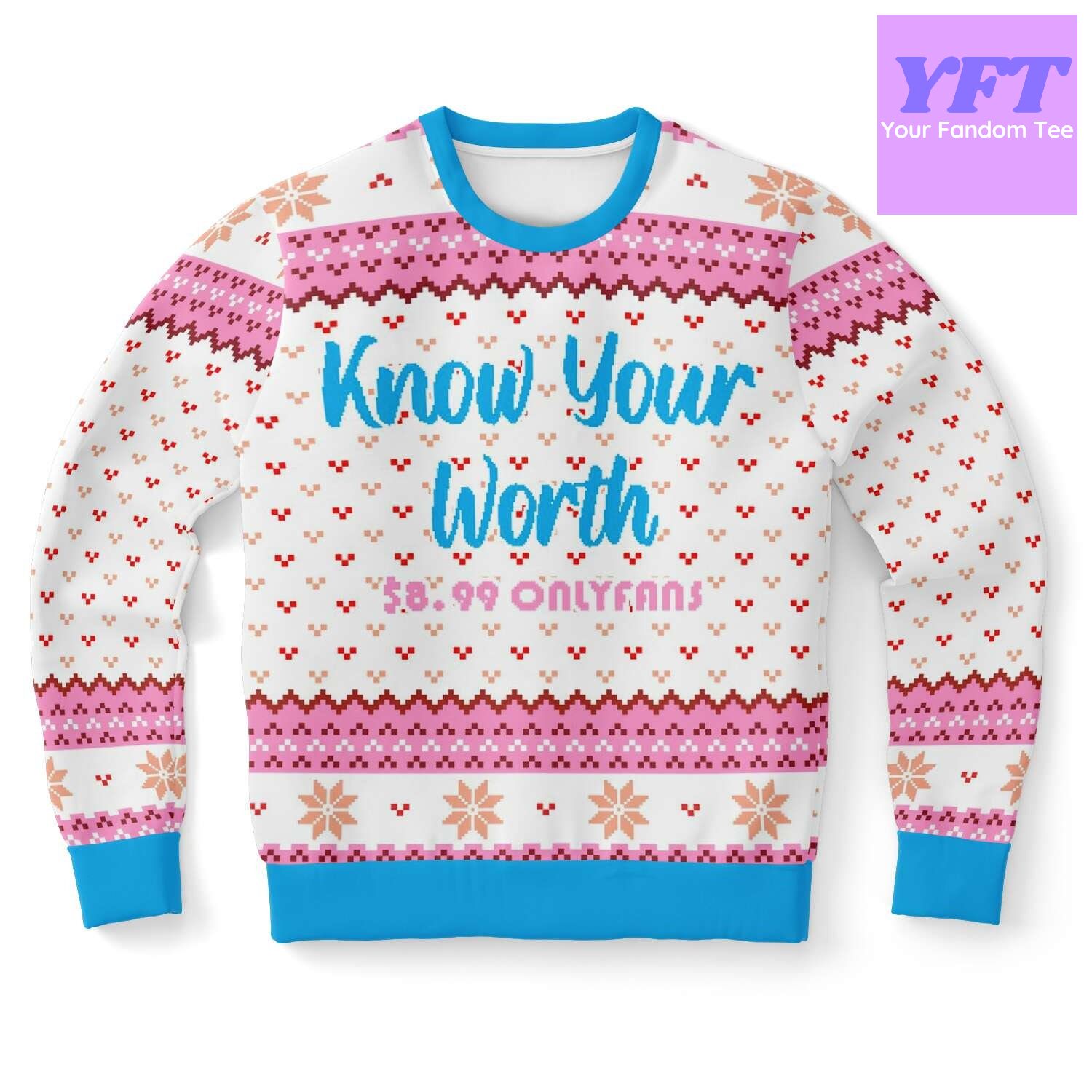 Know Your Worth Meme 2022 Design 3d Ugly Christmas Sweater Know Your Worth Meme 2022 Design 3d Ugly Christmas Sweater