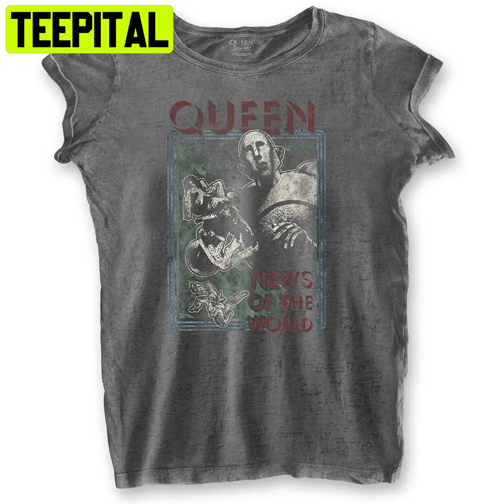 Ladies Queen News Of The World Freddie Mercury Trending Unisex Shirt Ladies Queen News Of The World Freddie Mercury Trending Unisex Shirt