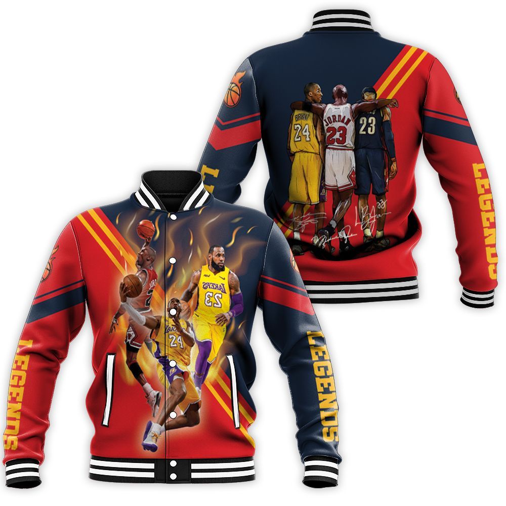 Legend Of Nba Signatures Baseball Jacket Legend Of Nba Signatures Baseball Jacket