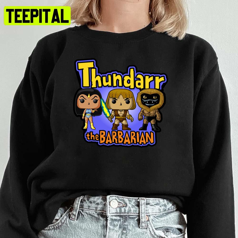 Lego Style Funko Pop Style Thundarr The Barbarian Ookla The Mok Ariel Unisex Sweatshirt Lego Style Funko Pop Style Thundarr The Barbarian Ookla The Mok Ariel Unisex Sweatshirt