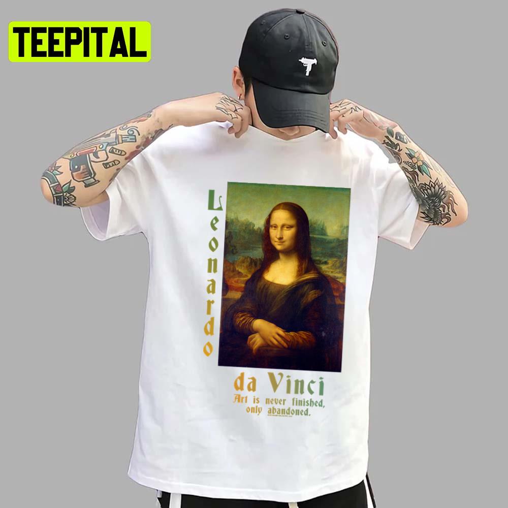 Leonardo Da Vinci 500th Anniversary Mona Lisa Unisex T-Shirt Leonardo Da Vinci 500th Anniversary Mona Lisa Unisex T-Shirt
