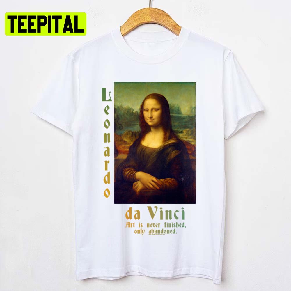 Leonardo Da Vinci 500th Anniversary Mona Lisa Unisex T-Shirt Leonardo Da Vinci 500th Anniversary Mona Lisa Unisex T-Shirt