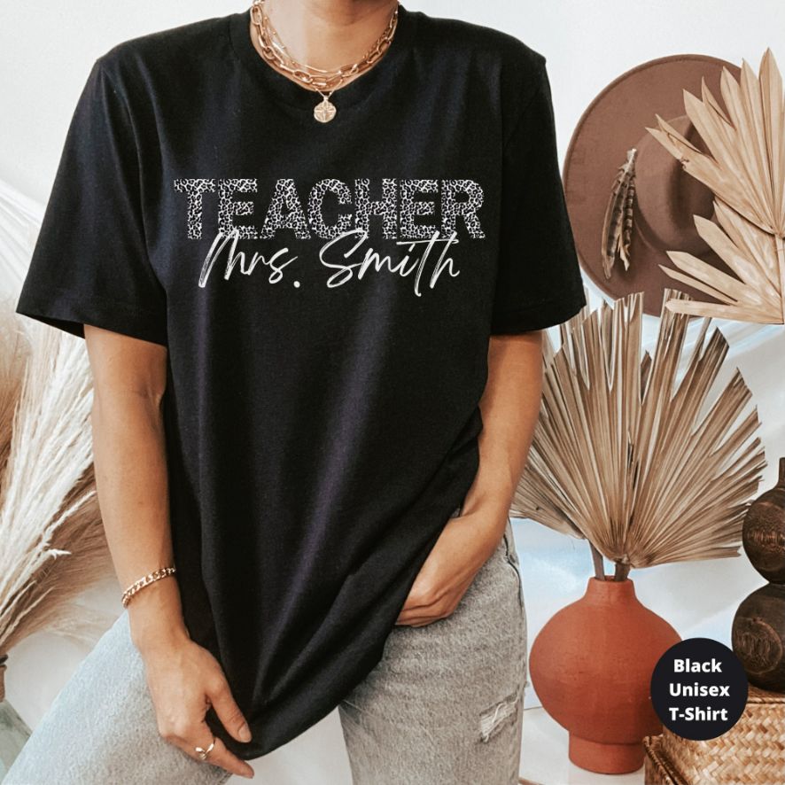 Leopard Teacher Team Shirt Leopard Teacher Team Shirt