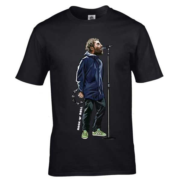Liam Gallagher Rock n Roll Blue jacket T-Shirt Liam Gallagher Rock n Roll Blue jacket T-Shirt