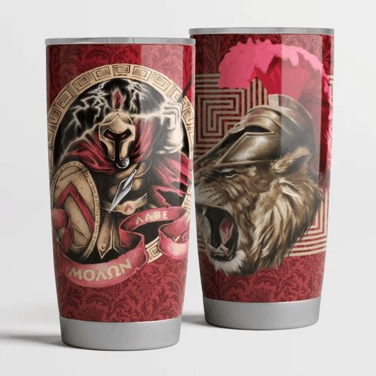 Lion Warrior Molon Labe Stainless Steel Cup Lion Warrior Molon Labe Stainless Steel Cup