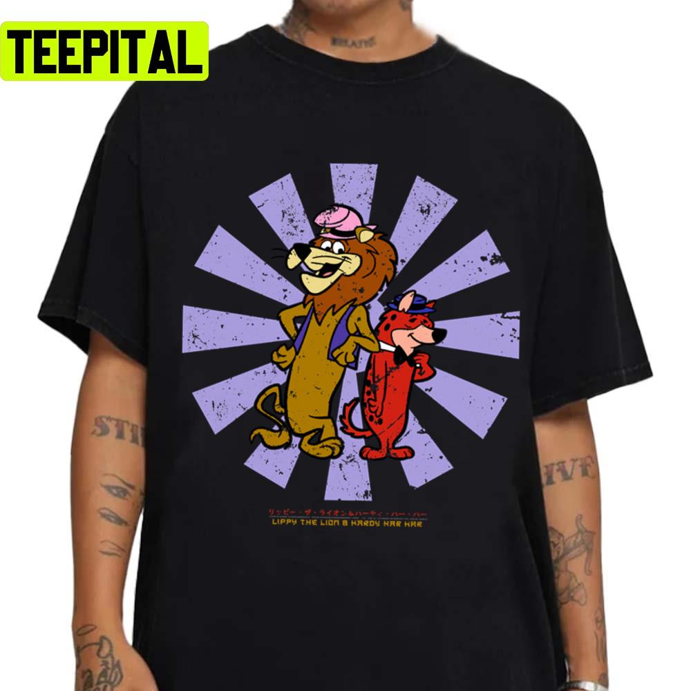 Lippy The Lion And Hardy Har Har Retro Japanese Unisex T-Shirt Lippy The Lion And Hardy Har Har Retro Japanese Unisex T-Shirt