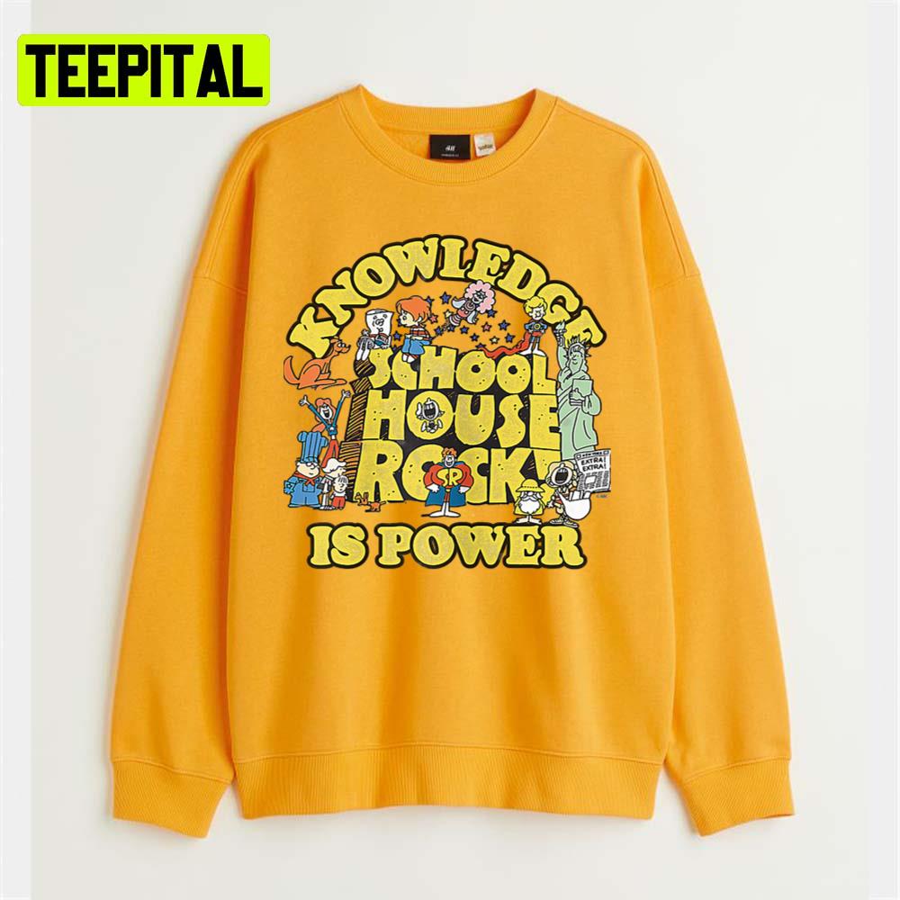 Logo Group Schoolhouse Rock Knowledge Is Power Unisex T-Shirt Logo Group Schoolhouse Rock Knowledge Is Power Unisex T-Shirt
