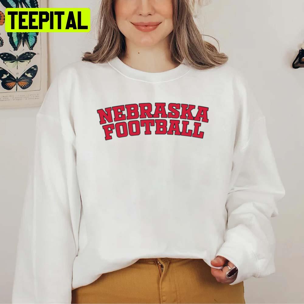 Logo Text Nebraska Football Unisex Sweatshirt Logo Text Nebraska Football Unisex Sweatshirt