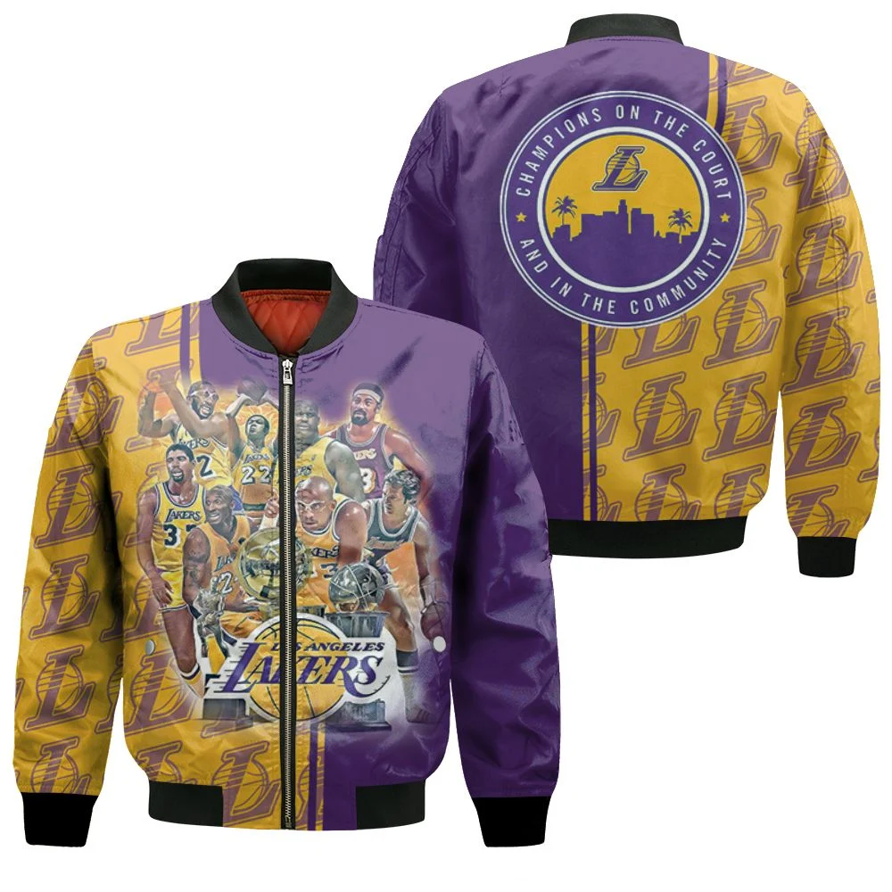 Los Angeles Lakers Legend Nba Western Conference Bomber Jacket Los Angeles Lakers Legend Nba Western Conference Bomber Jacket