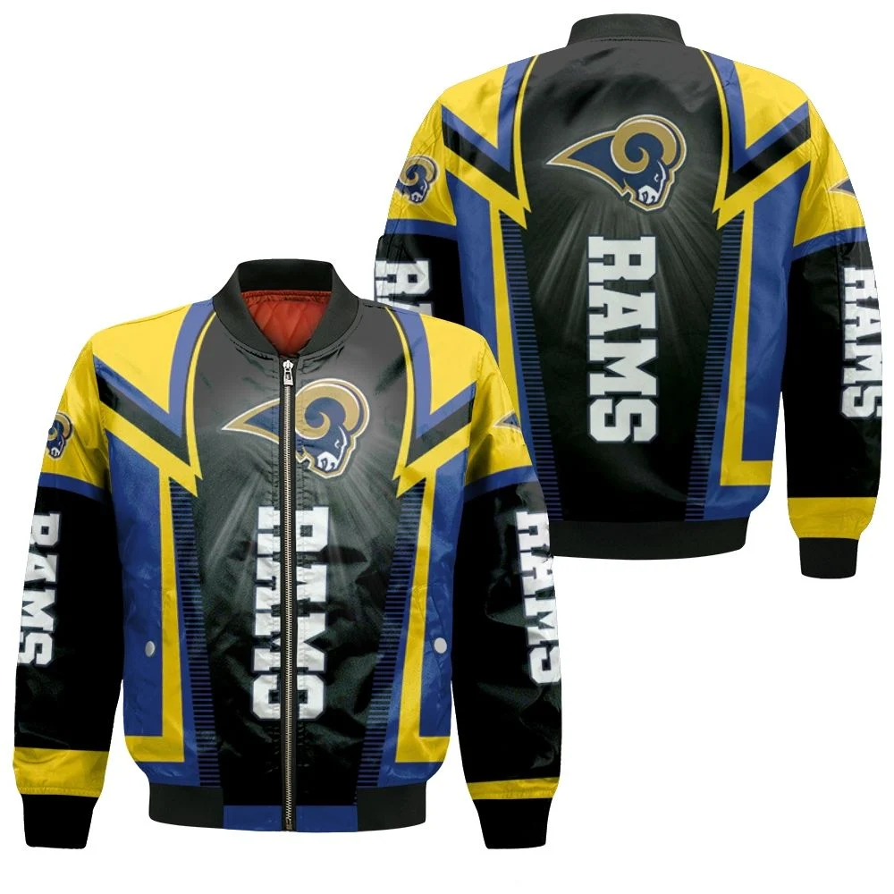 Los Angeles Rams For Fans Bomber Jacket Los Angeles Rams For Fans Bomber Jacket