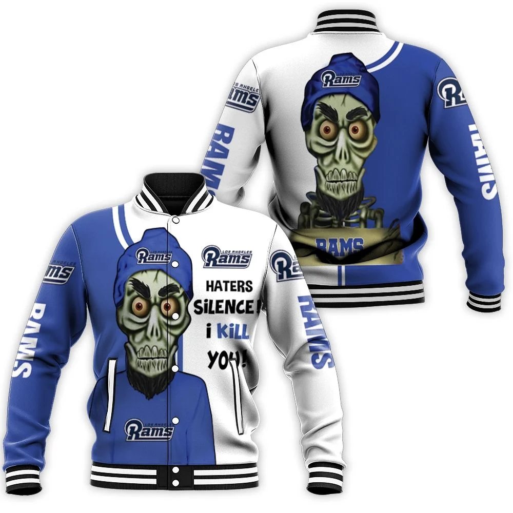 Los Angeles Rams Haters I Kill You 3d Baseball Jacket Los Angeles Rams Haters I Kill You 3d Baseball Jacket