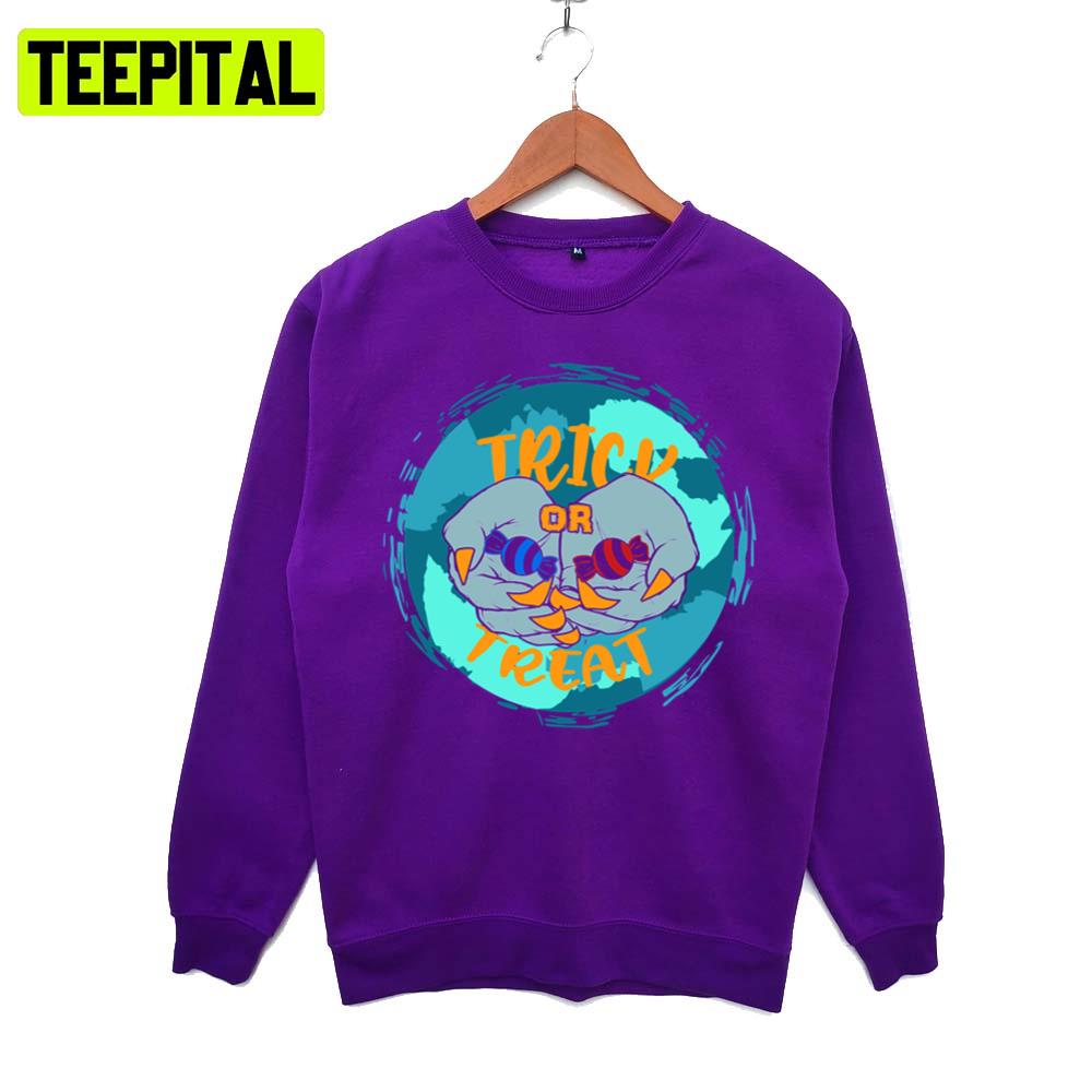 Make A Decision Trick Or Treat Halloween Illustration Hoodie Make A Decision Trick Or Treat Halloween Illustration Hoodie