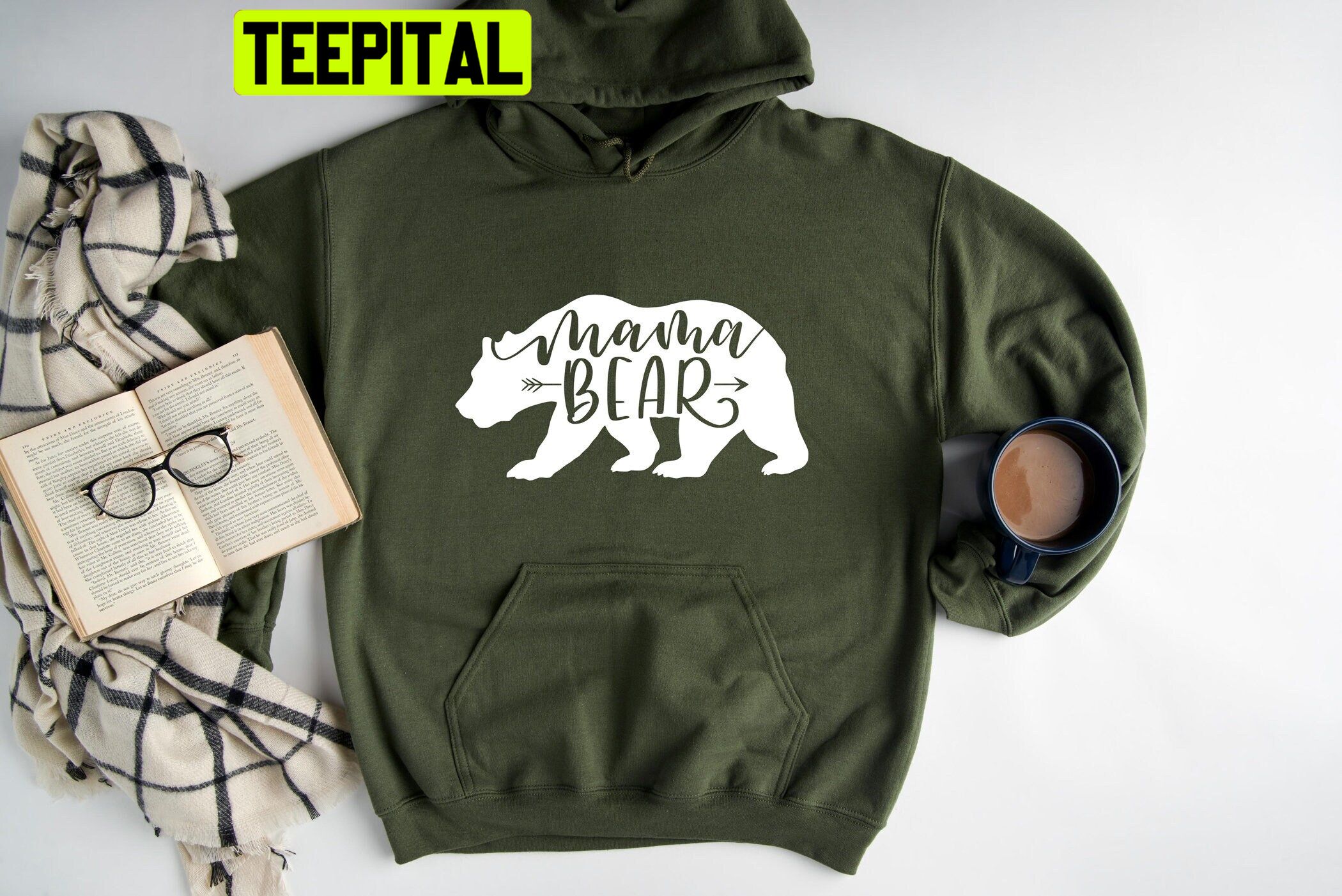 Mama Bear Floral Mama Bear Trending Unisex Hoodie Mama Bear Floral Mama Bear Trending Unisex Hoodie