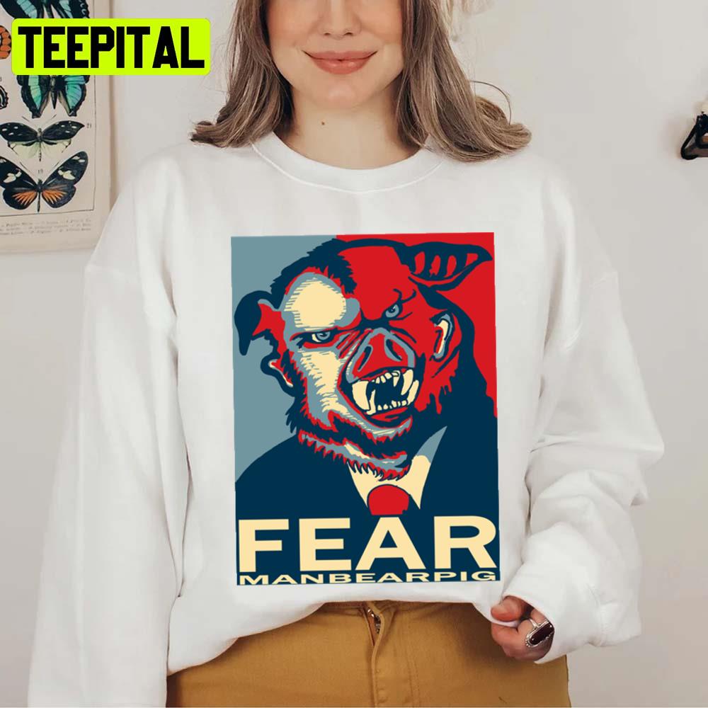 Manbear Funny Pig Design Unisex T-Shirt Manbear Funny Pig Design Unisex T-Shirt