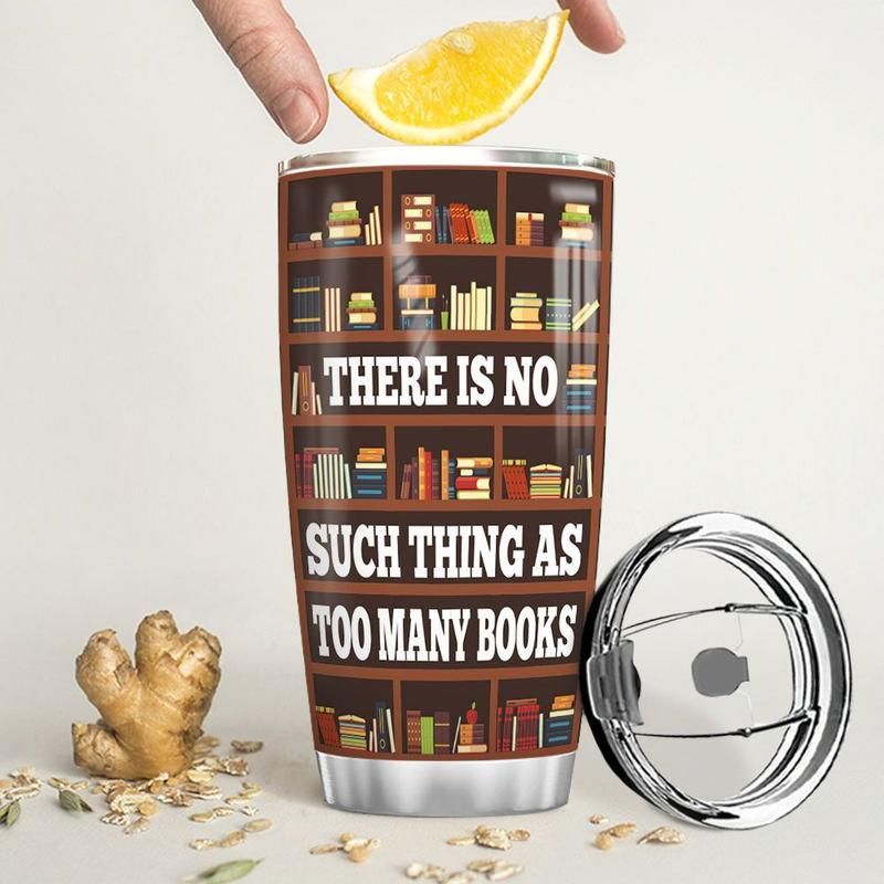 Many Books Stainless Steel Cup Many Books Stainless Steel Cup