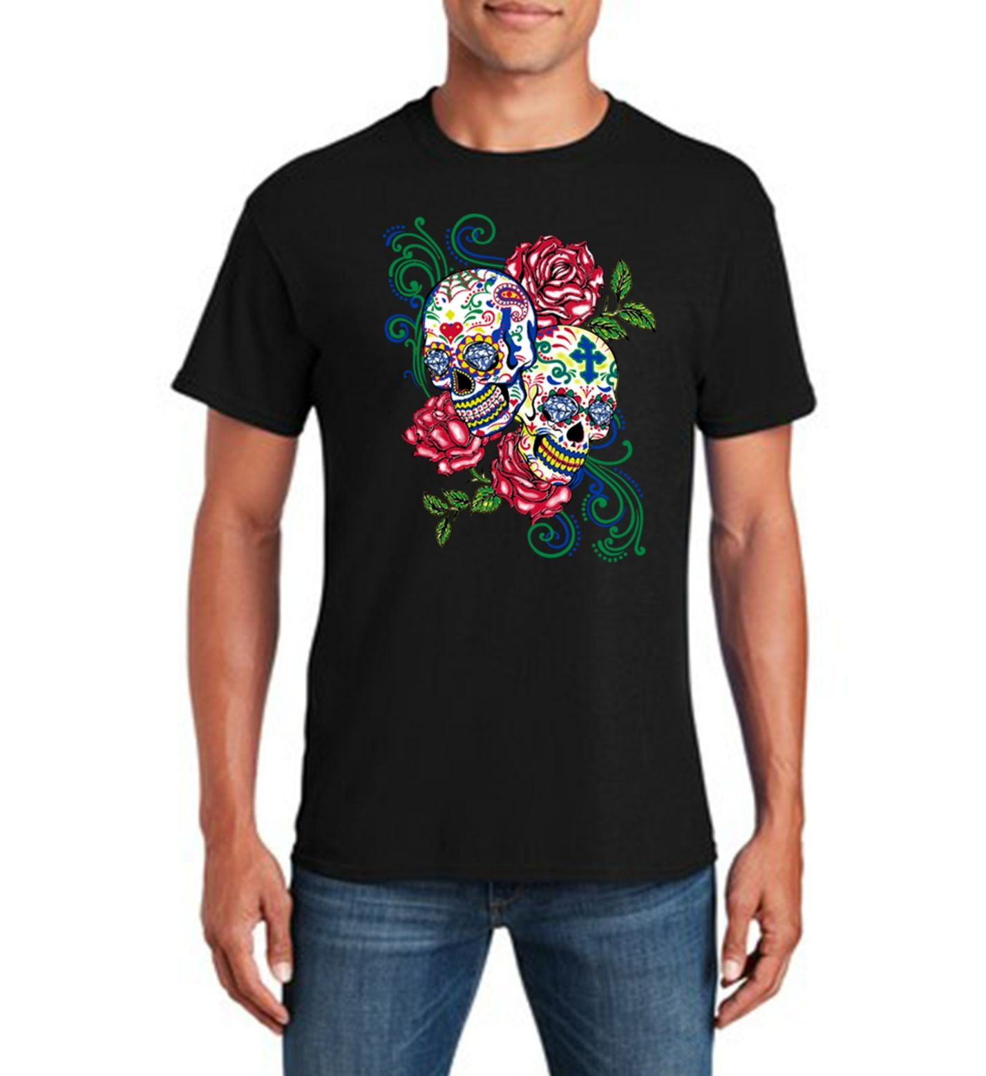 Mardi Gras Skull Funny T-Shirt Mardi Gras Skull Funny T-Shirt