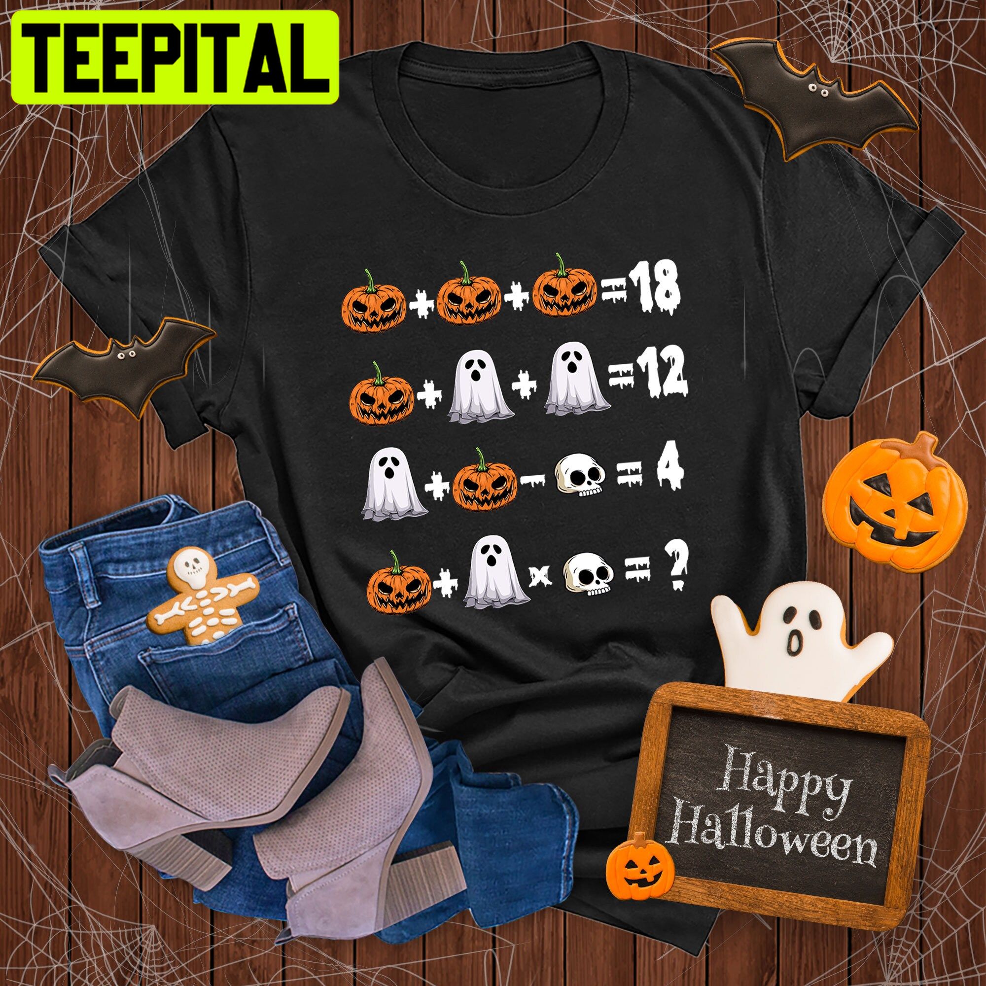 Math Teacher Halloween Trick Or Teach Trending Unisex Shirt Math Teacher Halloween Trick Or Teach Trending Unisex Shirt