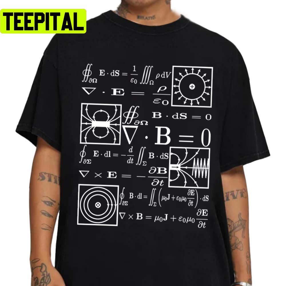 Maxwell's Equations Retro Design Unisex Sweatshirt Maxwell's Equations Retro Design Unisex Sweatshirt