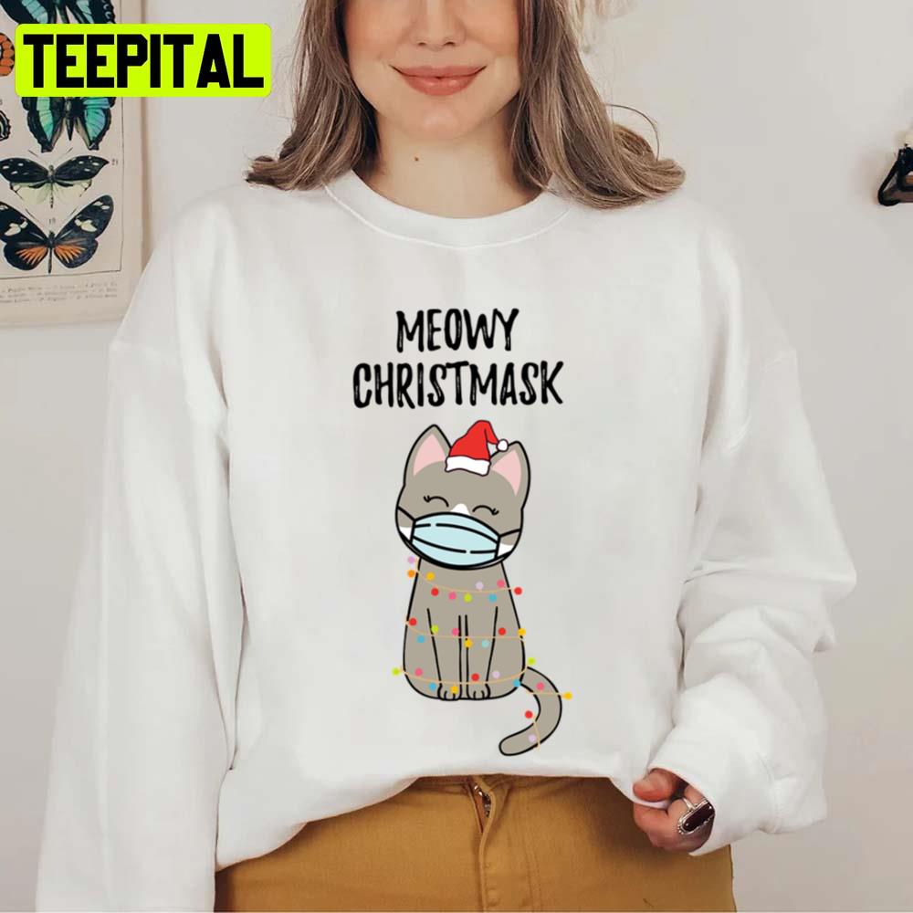 Meowy Christ Cute Wearing Mask Unisex Sweatshirt Meowy Christ Cute Wearing Mask Unisex Sweatshirt
