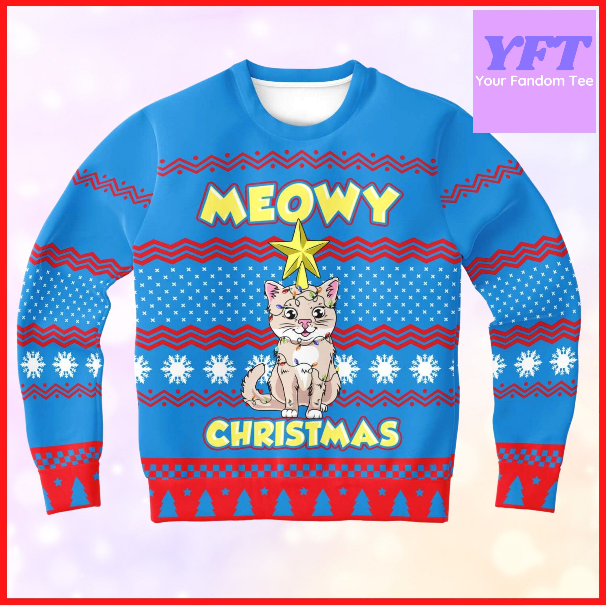 Meowy Meowy Catmas For Her Funny Cats Kitty 3d Ugly Christmas Sweater Meowy Meowy Catmas For Her Funny Cats Kitty 3d Ugly Christmas Sweater