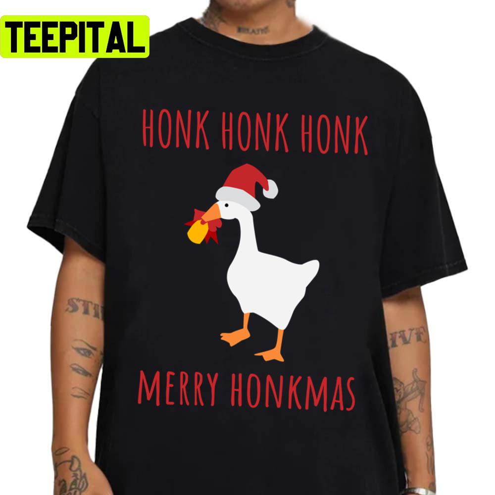 Merry Honkmas Christmas Untitled Goose Game Unisex Sweatshirt Merry Honkmas Christmas Untitled Goose Game Unisex Sweatshirt
