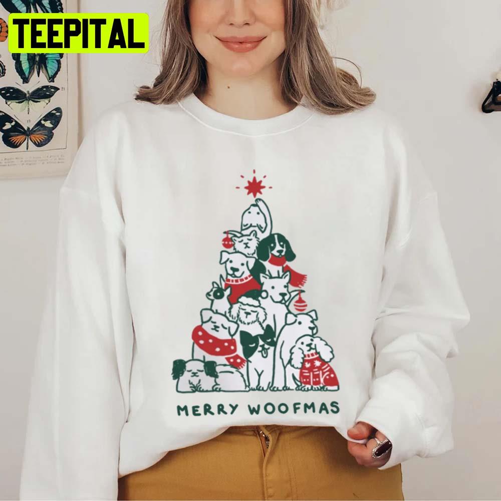 Merry Woofmas Funny Merry Christmas Tree Dogs S Owner For Women Men Unisex Sweatshirt Merry Woofmas Funny Merry Christmas Tree Dogs S Owner For Women Men Unisex Sweatshirt