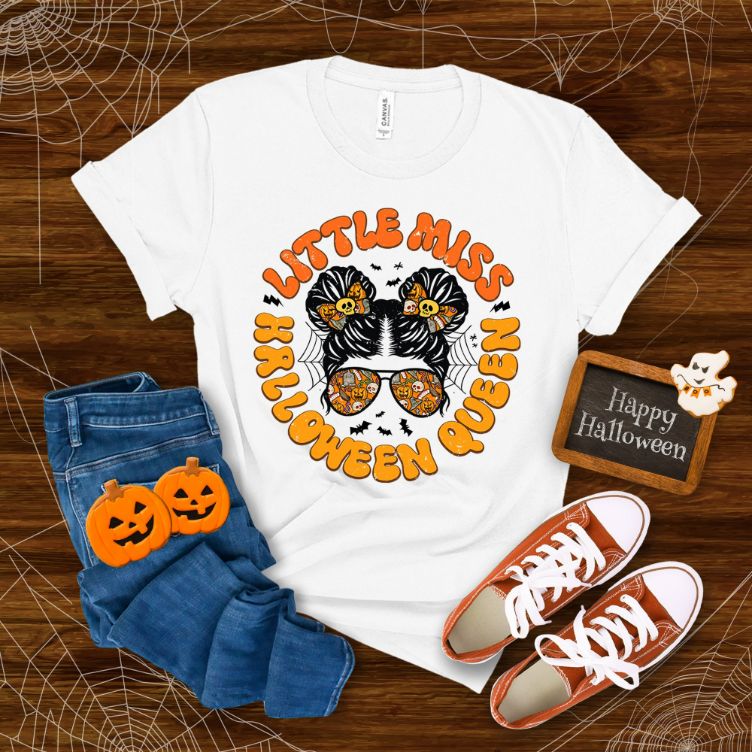 Messy Bun Spooky Mini Halloween Shirt Messy Bun Spooky Mini Halloween Shirt