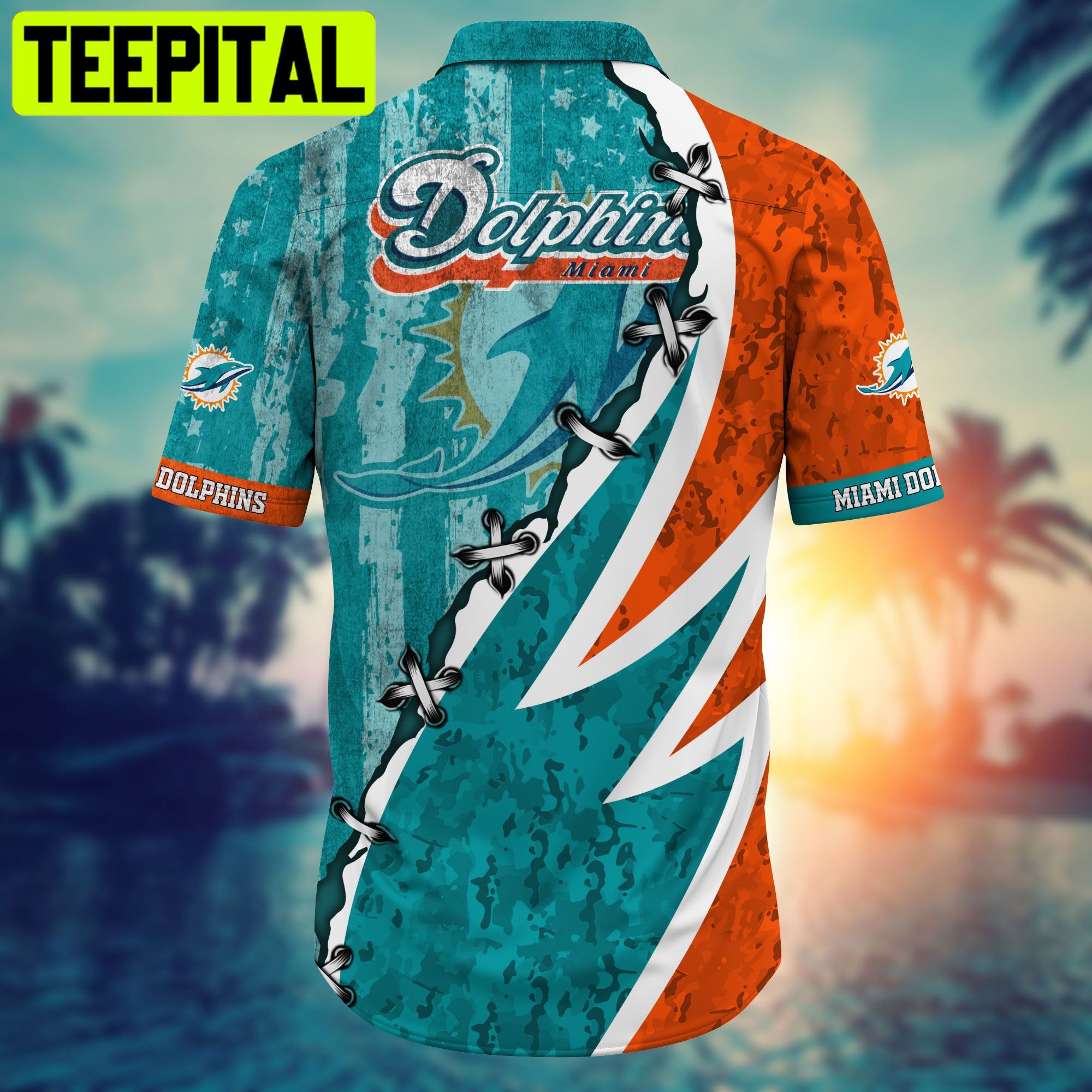 Miami Dolphins NFL Short 3D For Fans 01 Hawaiian Shirt Miami Dolphins NFL Short 3D For Fans 01 Hawaiian Shirt