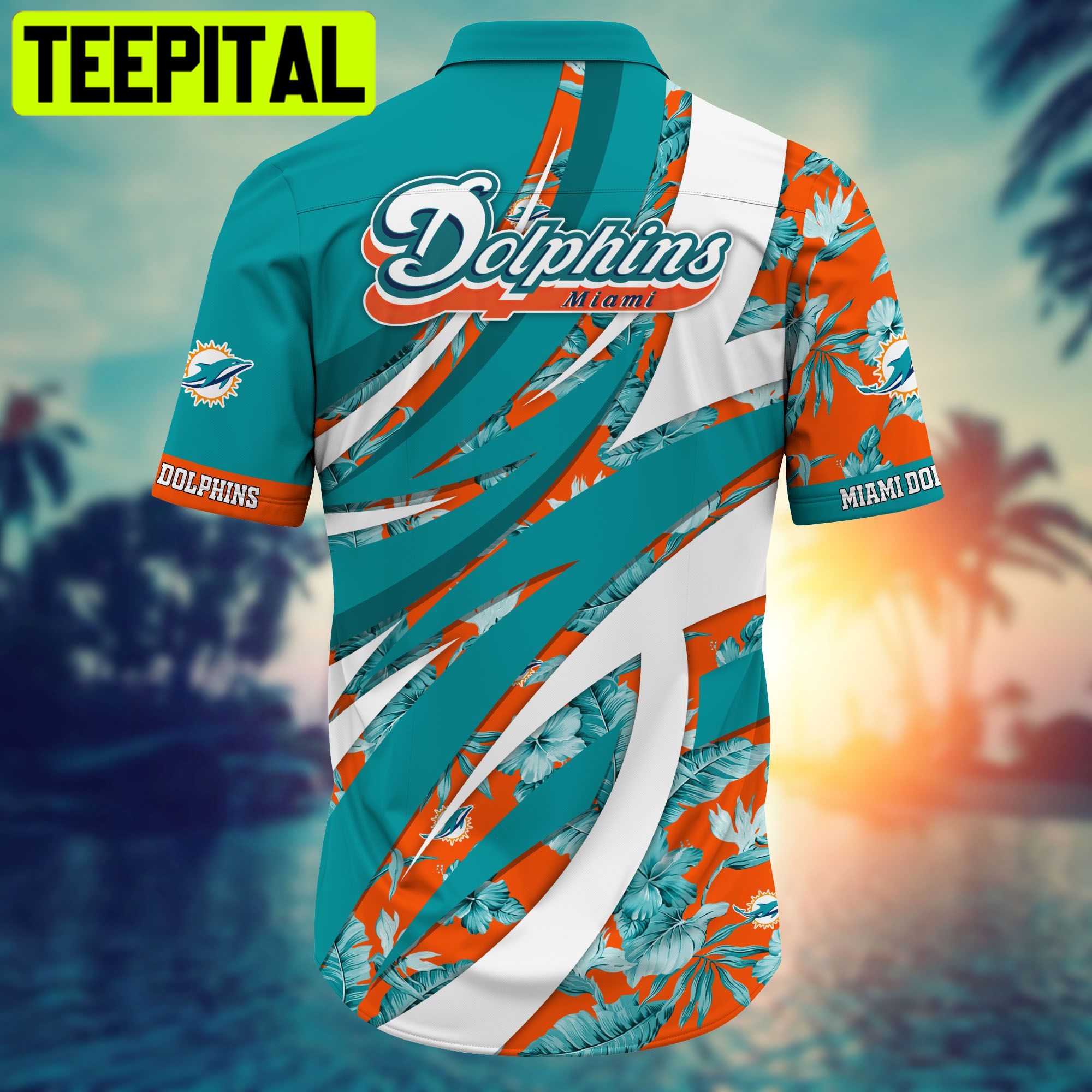 Miami Dolphins NFL Short Hot Trending Hawaiian Shirt Miami Dolphins NFL Short Hot Trending Hawaiian Shirt