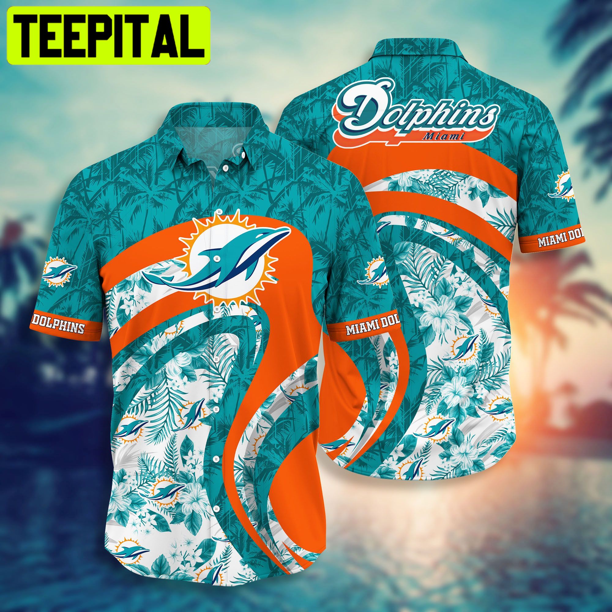 Miami Dolphins NFL Short Hot Trending Hawaiian Shirt Miami Dolphins NFL Short Hot Trending Hawaiian Shirt