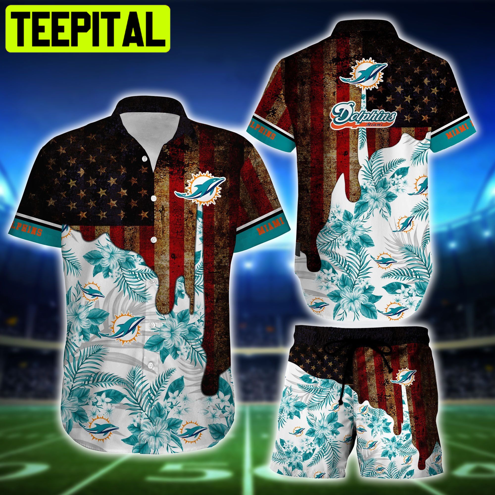 Miami Dolphins NFL Short T-shirt Galaxy Summer Hawaiian Shirt Miami Dolphins NFL Short T-shirt Galaxy Summer Hawaiian Shirt