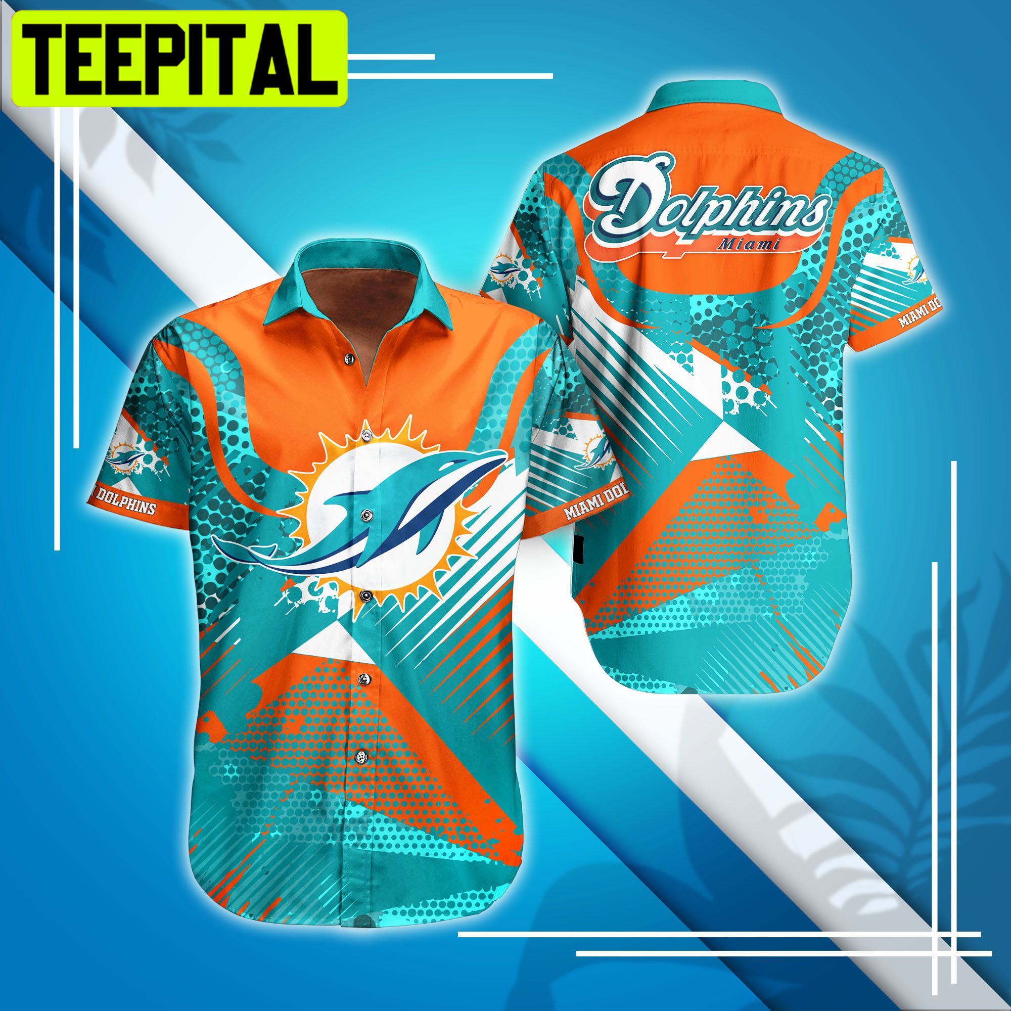 Miami Dolphins NFL Short T-shirt Trending Summer Hawaiian Shirt Miami Dolphins NFL Short T-shirt Trending Summer Hawaiian Shirt