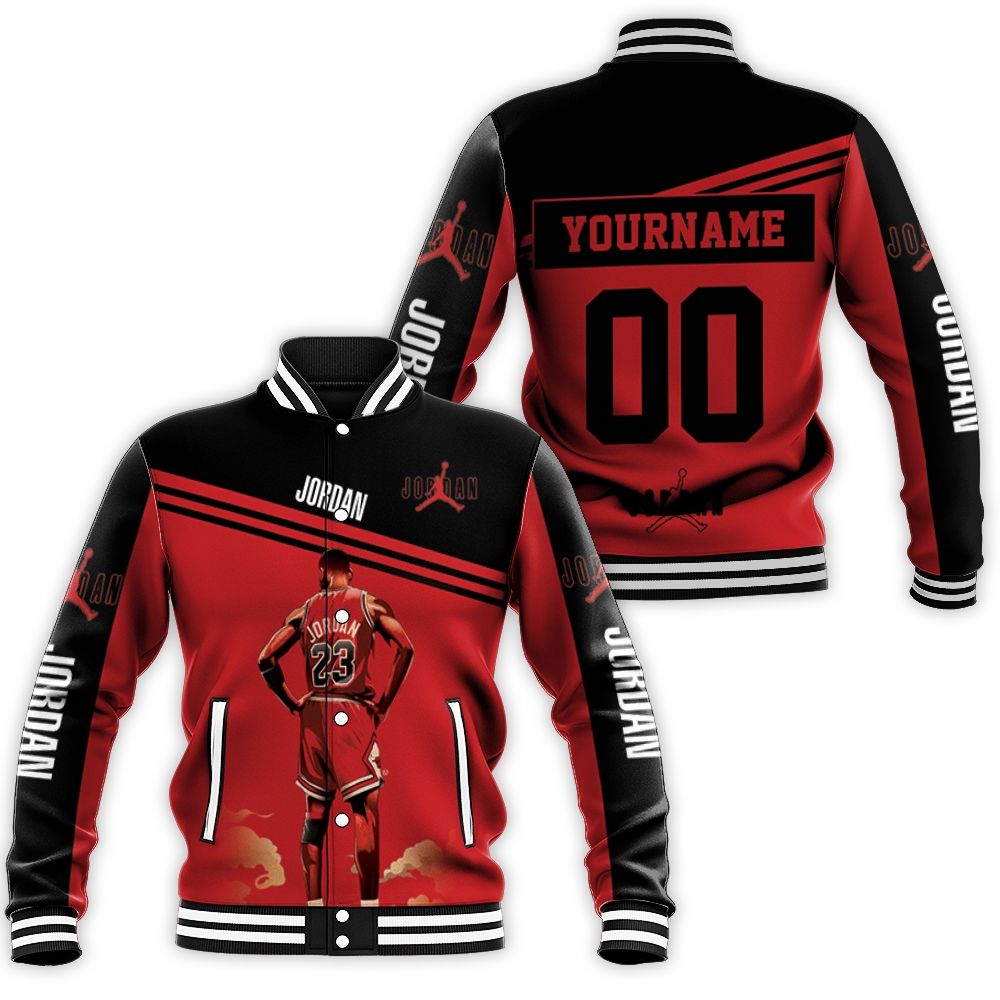 Michael Jordan 23 Chicago Bulls Standings Personalized Baseball Jacket Michael Jordan 23 Chicago Bulls Standings Personalized Baseball Jacket