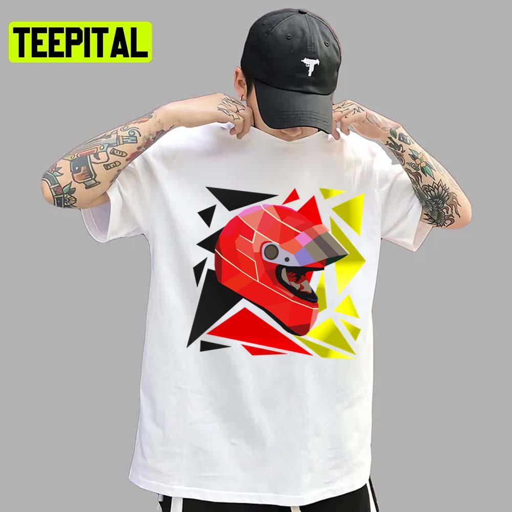 Michael Schumacher Helmet Formula 1 Car Racing F1 Unisex T-Shirt Michael Schumacher Helmet Formula 1 Car Racing F1 Unisex T-Shirt