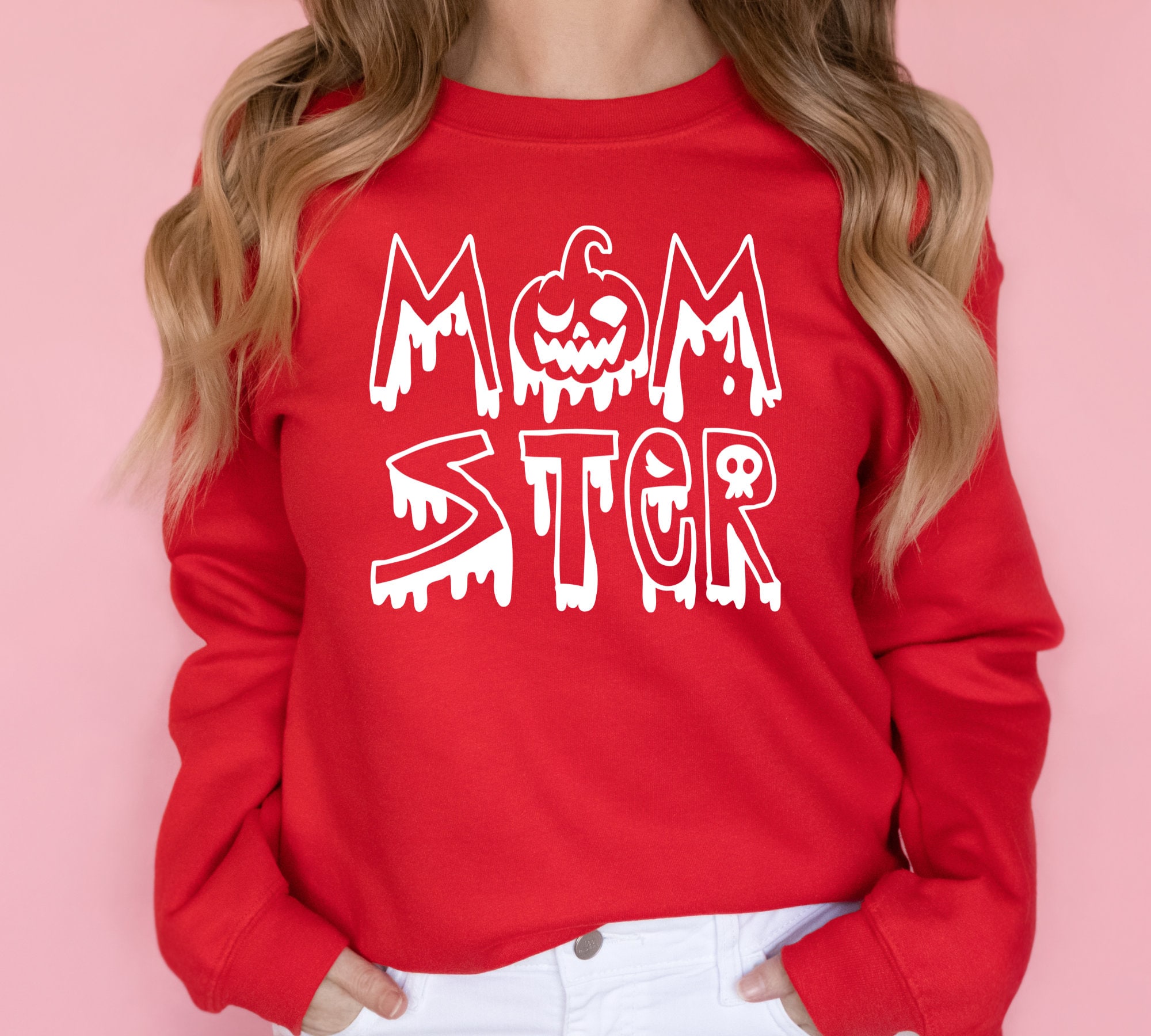 Momster Mom Mommom Funny Pumpkin Halloween Unisex Sweatshirt Momster Mom Mommom Funny Pumpkin Halloween Unisex Sweatshirt