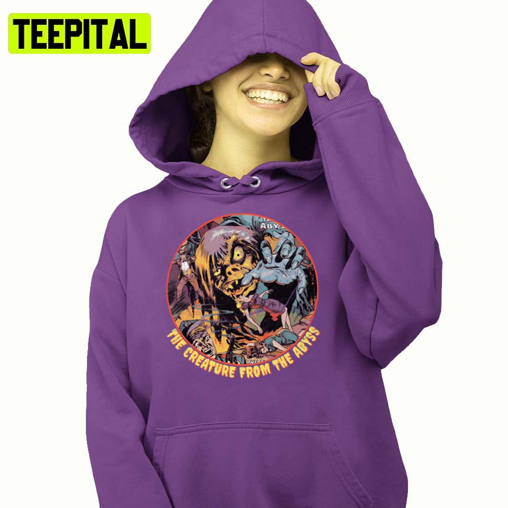 Monster Creature Vintage Comic Books Halloween Illustration Hoodie Monster Creature Vintage Comic Books Halloween Illustration Hoodie