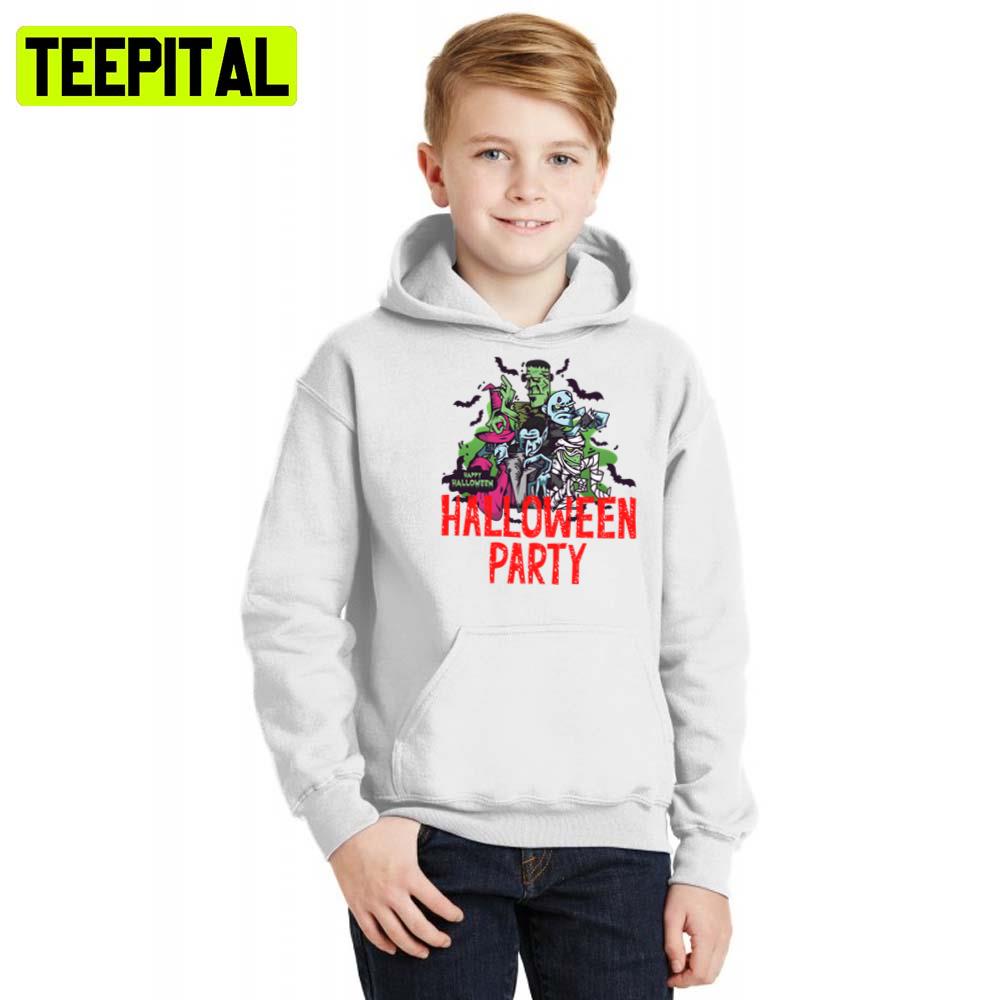 Monsters United The Trick Or Treat Halloween Illustration Hoodie Monsters United The Trick Or Treat Halloween Illustration Hoodie