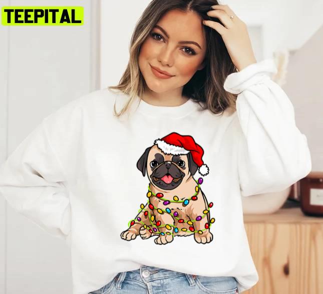 Most Wonderful Pug Merry Graphic Xmas Unisex Sweatshirt Most Wonderful Pug Merry Graphic Xmas Unisex Sweatshirt