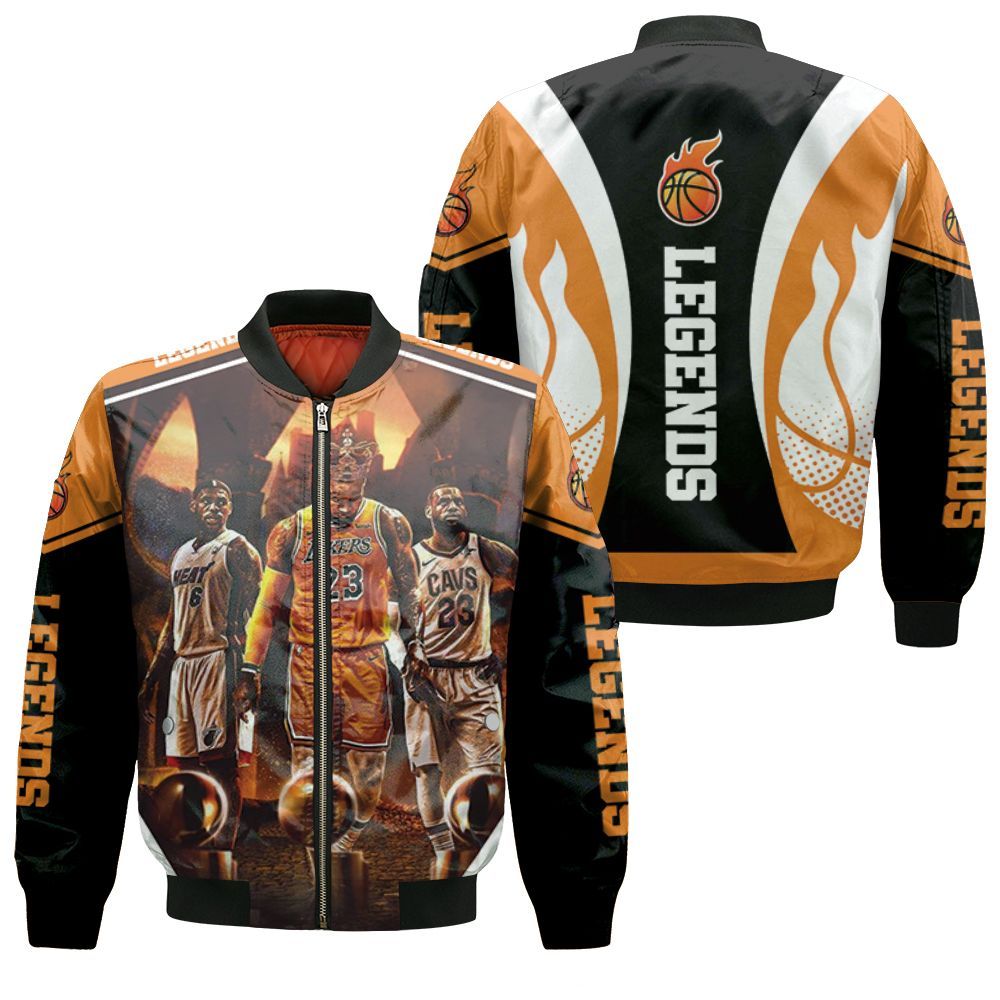 Nba Legend King Lebron James Bomber Jacket Nba Legend King Lebron James Bomber Jacket