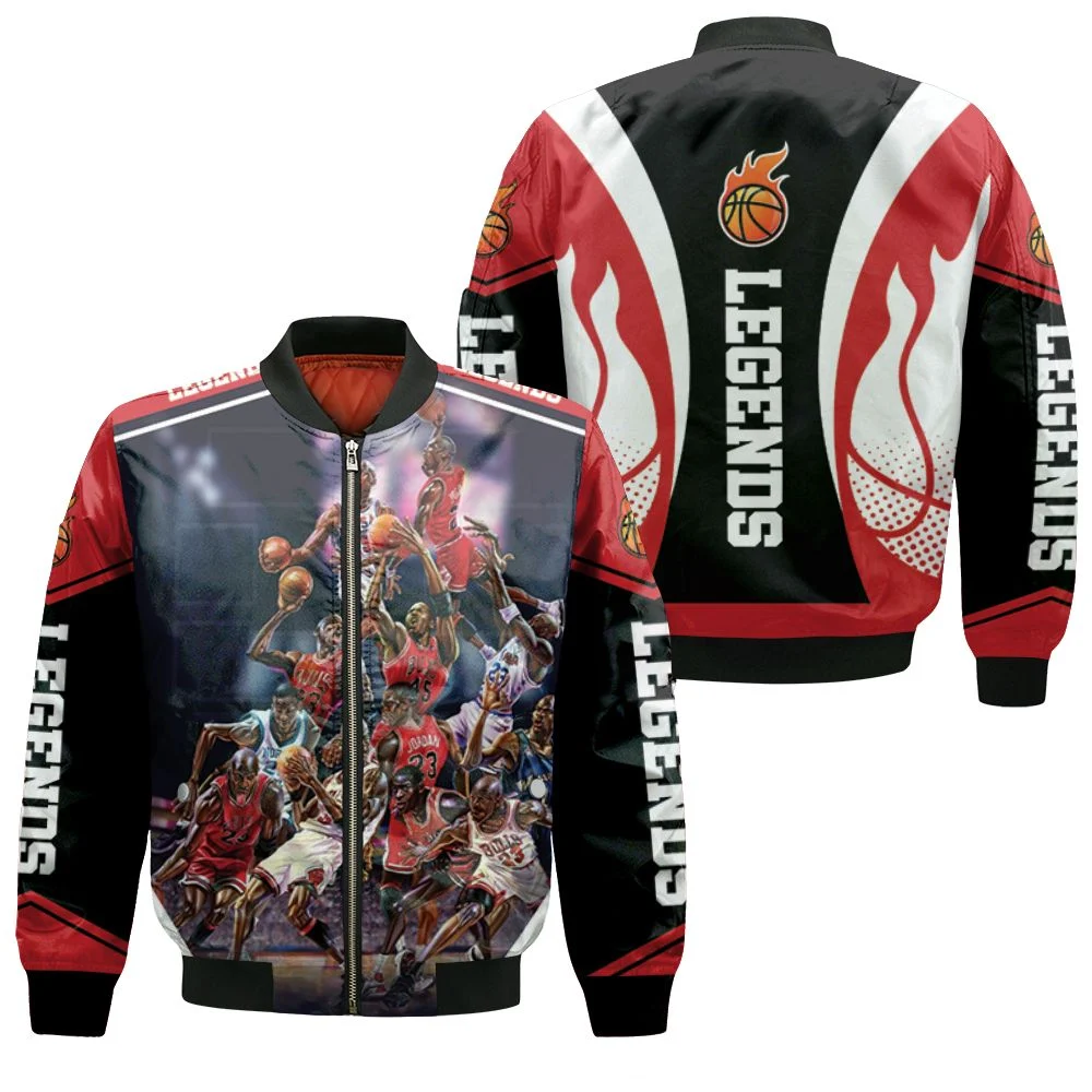 Nba Legend Michael Jordan Bomber Jacket Nba Legend Michael Jordan Bomber Jacket