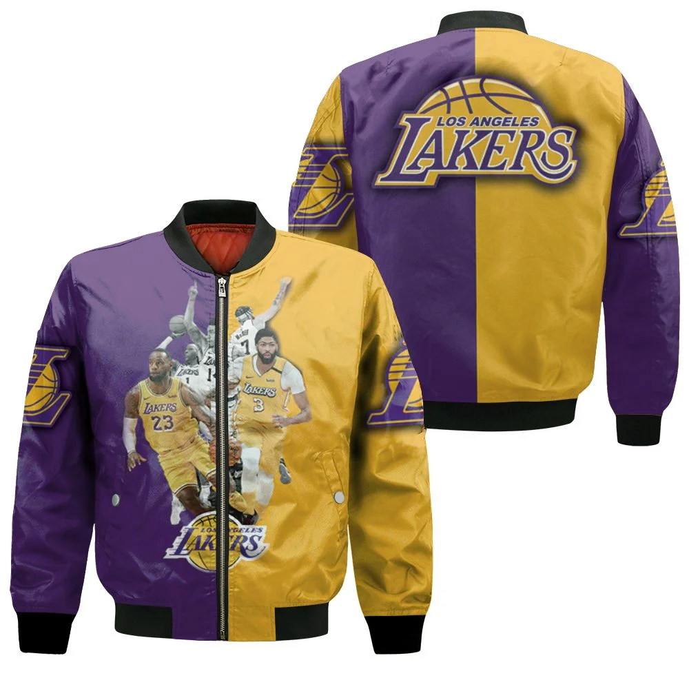 Nba Western Conference Los Angeles Lakers Bomber Jacket Nba Western Conference Los Angeles Lakers Bomber Jacket