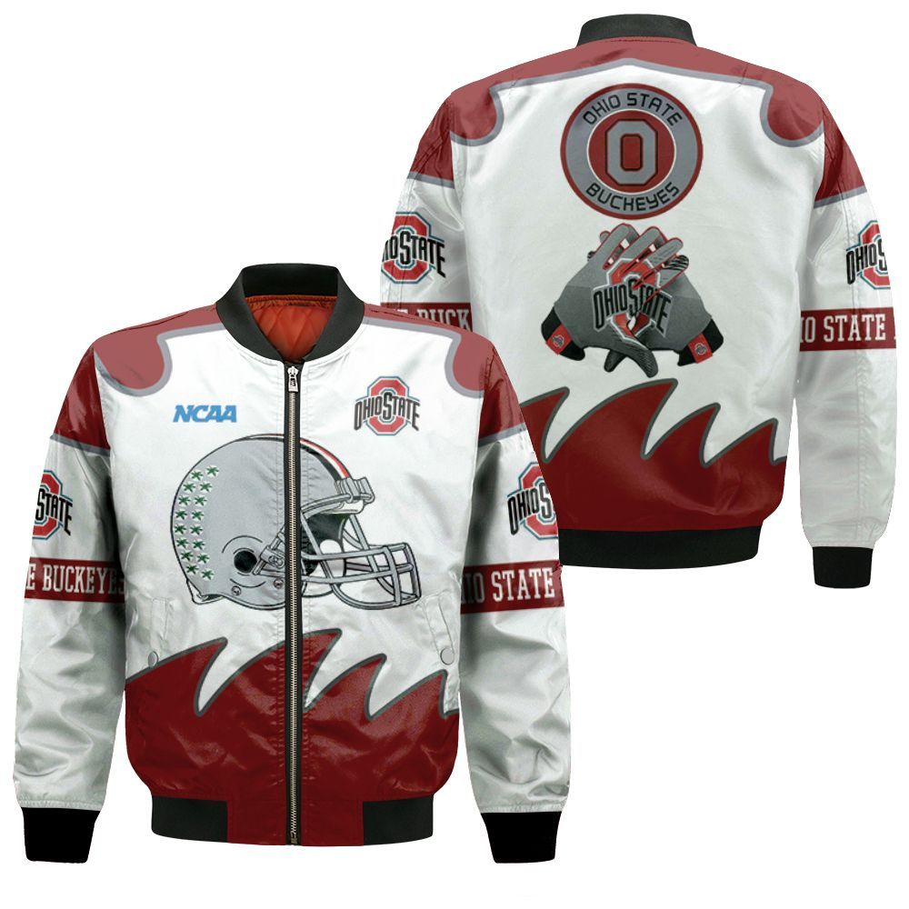 Ncaa Ohio State Buckeyes For Buckeyes Fan Polo 3d Tee 3d Bomber Jacket Ncaa Ohio State Buckeyes For Buckeyes Fan Polo 3d Tee 3d Bomber Jacket