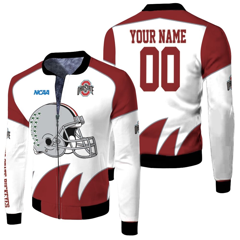 Ncaa Ohio State Buckeyes For Fans 3d Personalized Fleece Bomber Jacket Ncaa Ohio State Buckeyes For Fans 3d Personalized Fleece Bomber Jacket