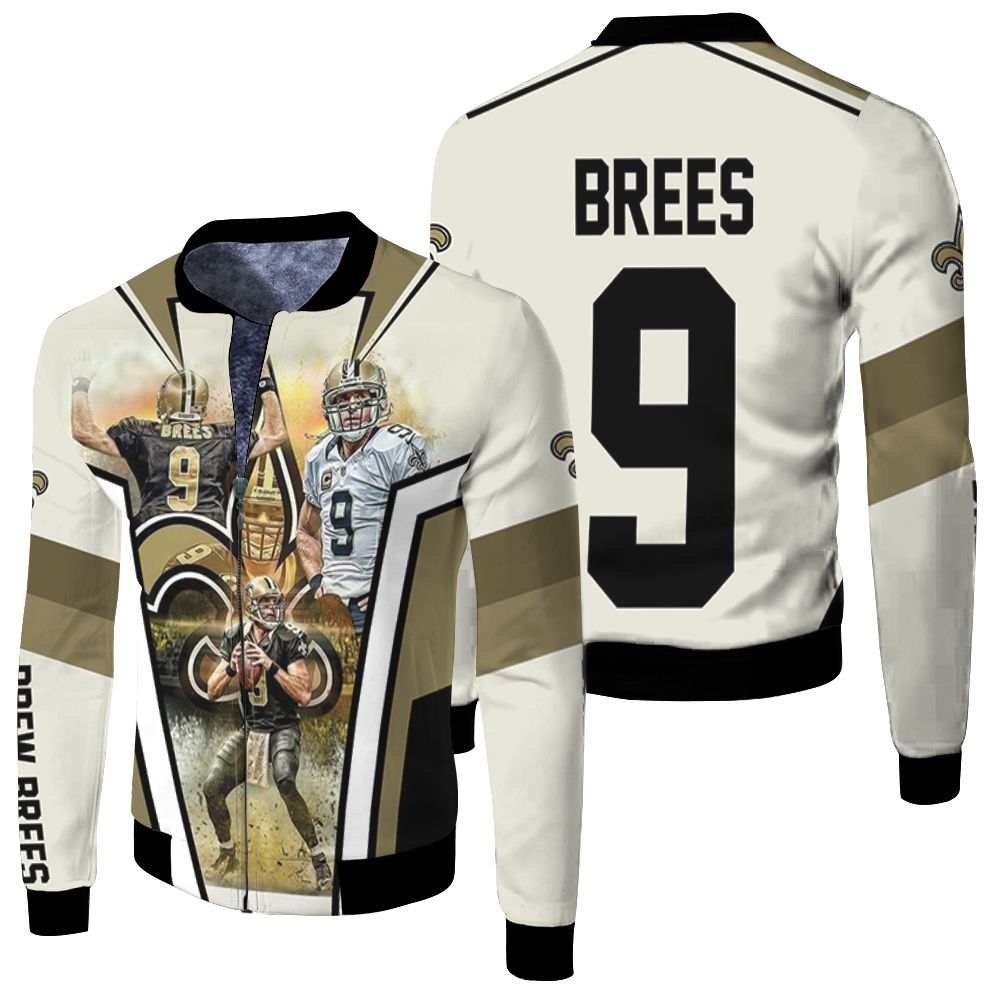 New Orleans Saints Stadium Fleece Bomber Jacket New Orleans Saints Stadium Fleece Bomber Jacket