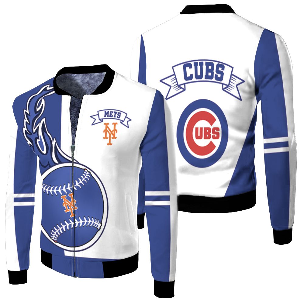 New York Mets 3d Fleece Bomber Jacket New York Mets 3d Fleece Bomber Jacket