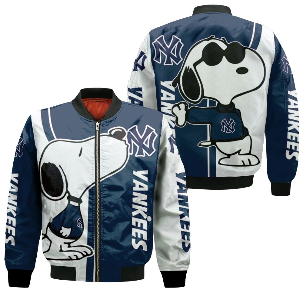 New York Yankees Snoopy Lover 3d Printed Bomber Jacket New York Yankees Snoopy Lover 3d Printed Bomber Jacket