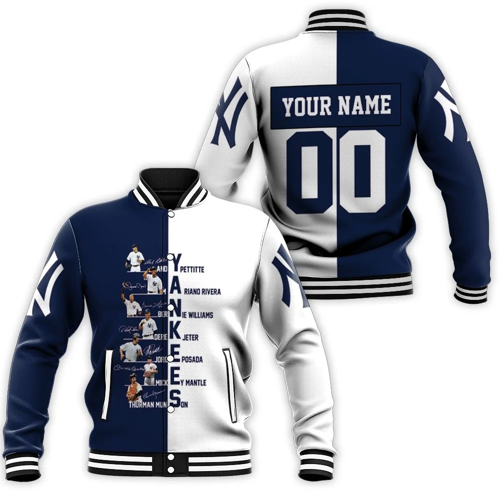 New York Yankees Team Member Signed 3d Personalized Baseball Jacket New York Yankees Team Member Signed 3d Personalized Baseball Jacket