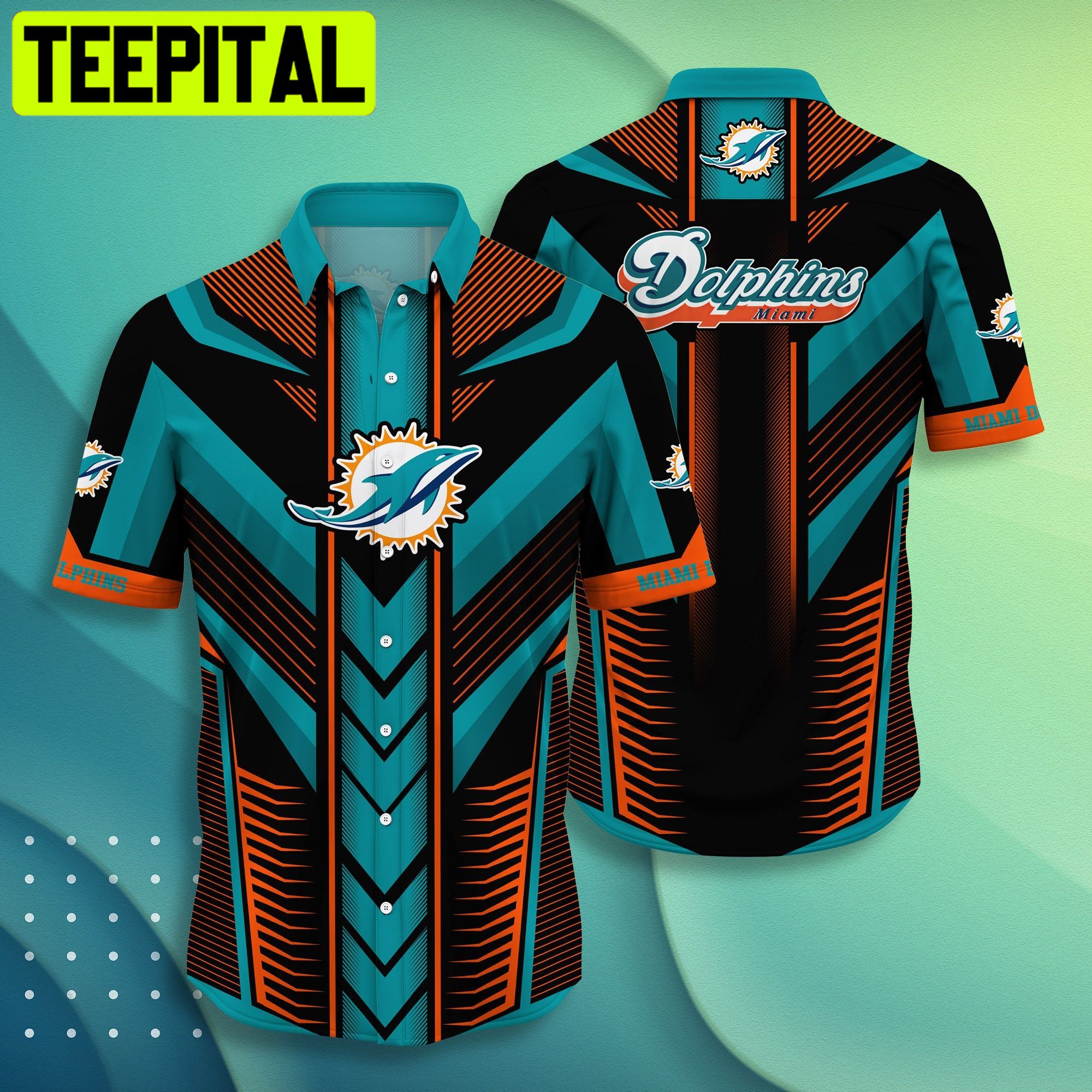 NFL Miami Dolphins Short Style Hot Trending Summer Hawaiian Shirt NFL Miami Dolphins Short Style Hot Trending Summer Hawaiian Shirt