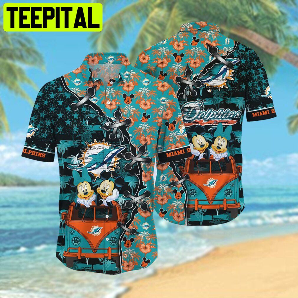 NFL Miami Dolphins Style Hot Trending 3D Hawaiian Shirt NFL Miami Dolphins Style Hot Trending 3D Hawaiian Shirt