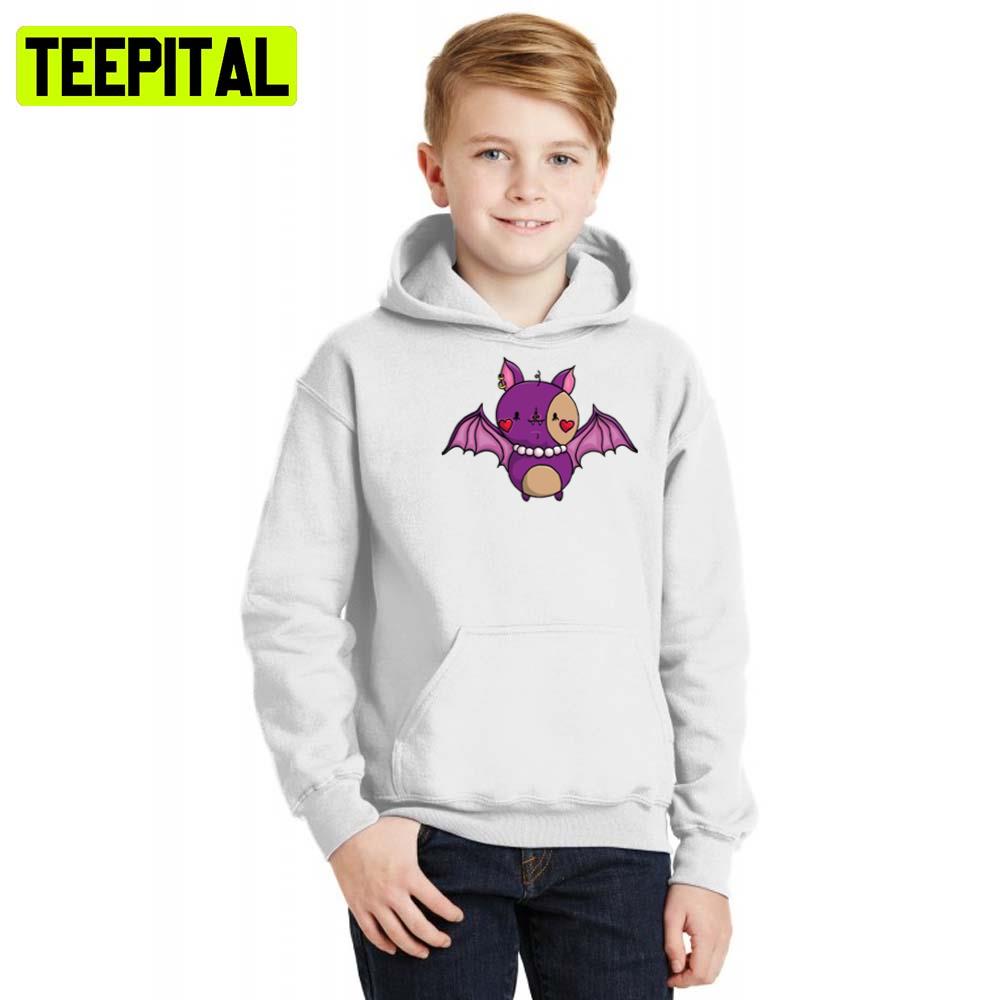 Nightshade The Cute Bat Halloween Illustration Hoodie Nightshade The Cute Bat Halloween Illustration Hoodie